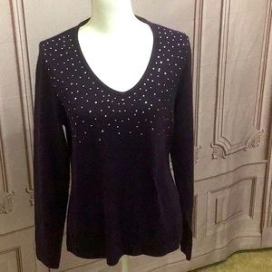 - All That Sparkles Long Sleeve Sweater